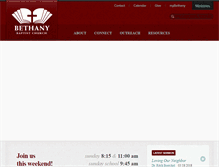 Tablet Screenshot of bethanycentral.org